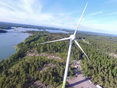 Finnish wind power Stock Photos
