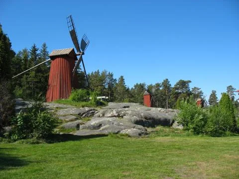 Finnish windmill Stock Photos