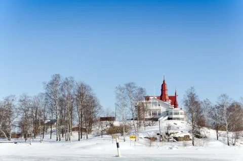 Finnish winter landscape. Stock Photos