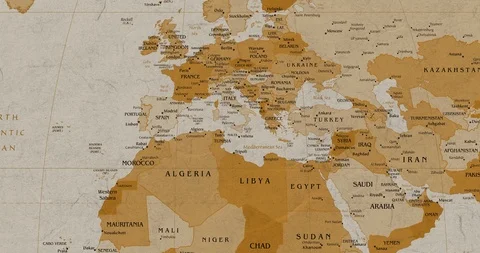 Fins sign and world map Stock Footage 111478498