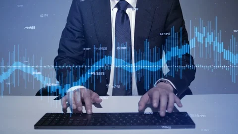 Fintech concept. Financial technology. Video stock 100801760