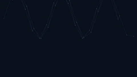 Fintech connection nodes network animation Stock Footage 329541833