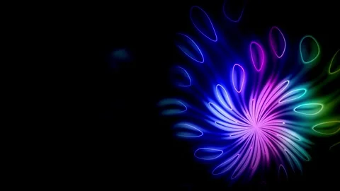 Fintech Digital Spirograph Wave Background Loop 4K - Investment Growth &amp; Cr.. Stock Footage 347176862