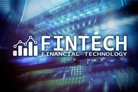 Fintech - Financial technology. Business solution and software development. イラスト素材