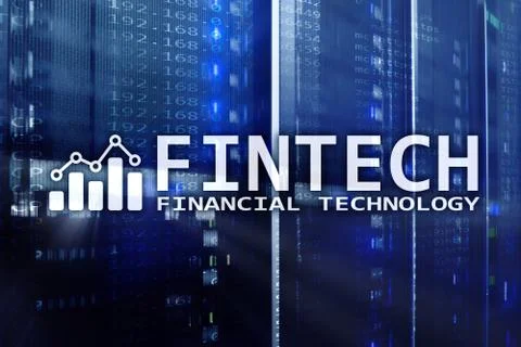 Fintech - Financial technology. Business solution and software development. Stock Illustration
