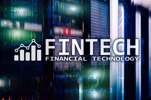 Fintech - Financial technology. Business solution and software development. イラスト素材