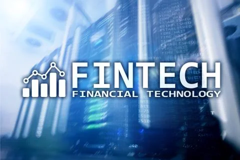 Fintech - Financial technology. Business solution and software development. Stock Illustration