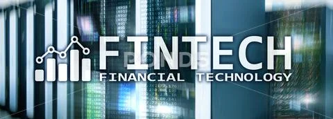 Fintech - Financial technology. Business solution and software development. Stock Illustration