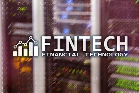 Fintech - Financial technology. Business solution and software development. Foto stock