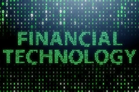 Fintech in financial technology concept 스톡 일러스트
