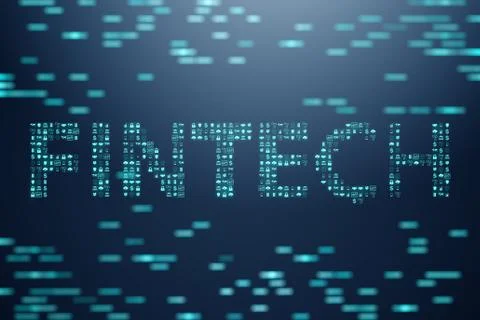 Fintech in financial technology concept 스톡 일러스트