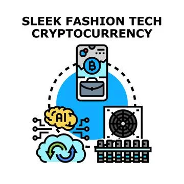 Fintech innovation with artificial intelligence and digital currency Stock Illustration