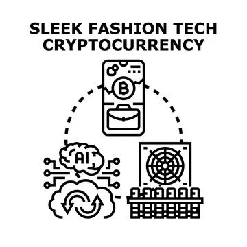 Fintech innovation with artificial intelligence and digital currency Stock Illustration