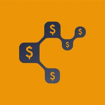 Fintech logo design concept vector 스톡 일러스트