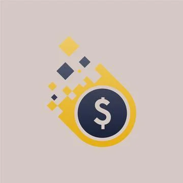 Fintech logo design concept vector 스톡 일러스트