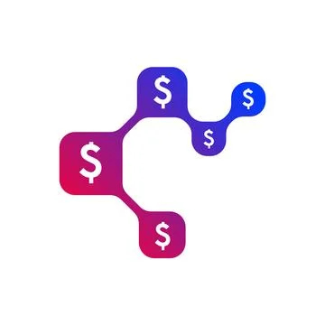 Fintech logo design concept vector Stock Illustration