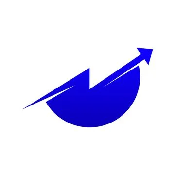 Fintech logo design concept vector Illustrazione stock