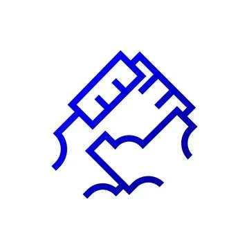 Fintech logo design concept vector Illustrazione stock