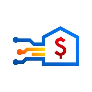 Fintech logo design concept vector 스톡 일러스트