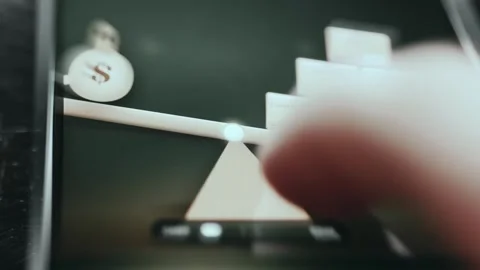 Fintech Market Dashboard Dark Technology showing live status Видео 337429015