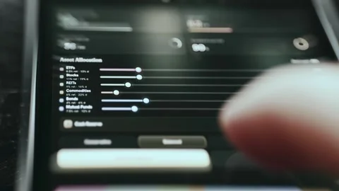 Fintech Market Dashboard Data Display showing live status Stock Footage 337428925