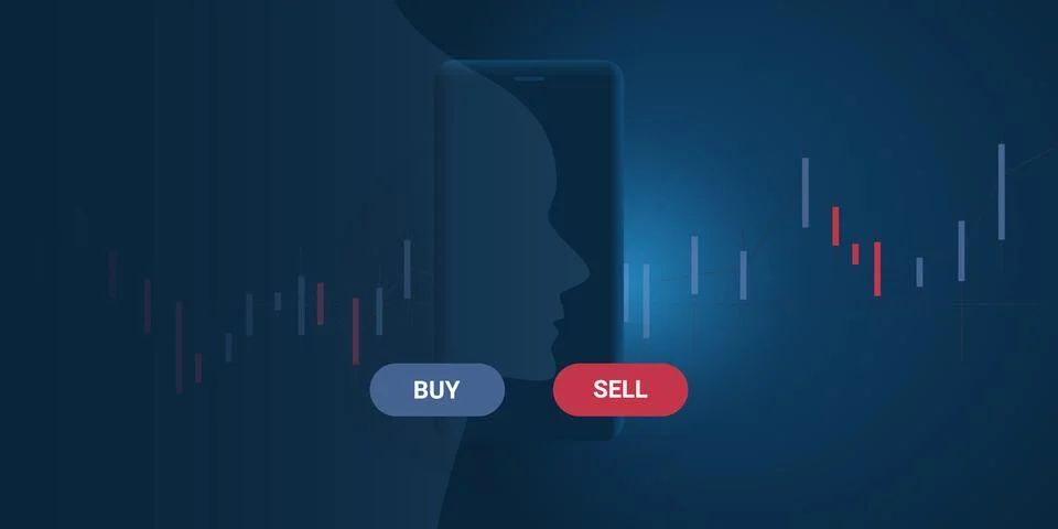 Fintech Software Development, Modern Digital Business and Market Analysis, .. イラスト素材