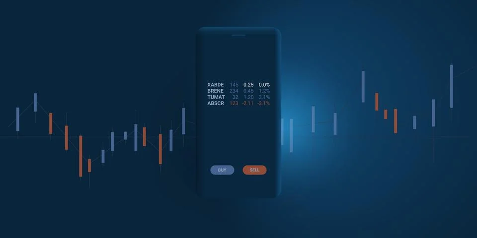 Fintech Software Development, Modern Digital Business and Market Analysis, .. Stock Illustration