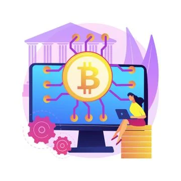 FinTech technology abstract concept vector illustration. Ilustración de archivo