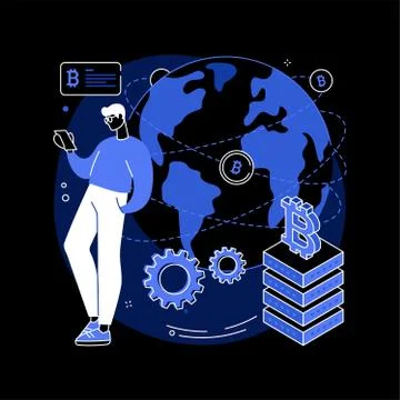 FinTech technology abstract concept vector illustration. Stock-Illustration