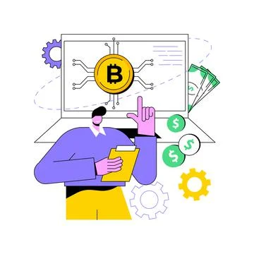 FinTech technology abstract concept vector illustration. Ilustración de archivo