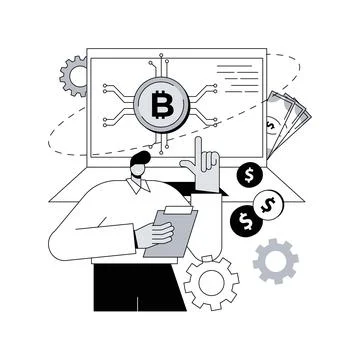 FinTech technology abstract concept vector illustration. Ilustración de archivo