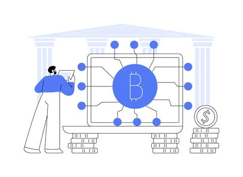 FinTech technology abstract concept vector illustration. Ilustración de archivo