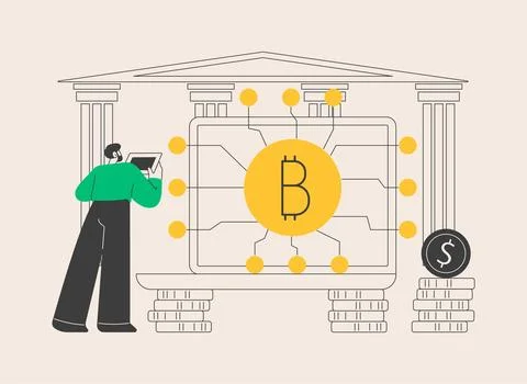 FinTech technology abstract concept vector illustration. Ilustración de archivo