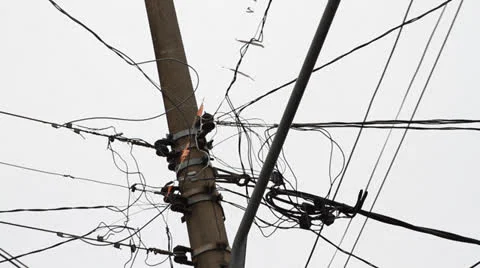 Fios e rabiolas Stock Footage 25828419