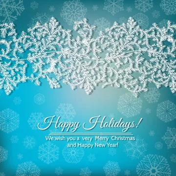 Fir border Illustrazione stock