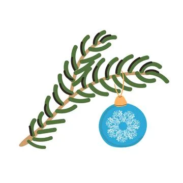 Fir Branch Illustration Stock Illustration