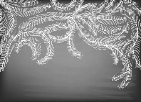 Fir branches Stock Illustration