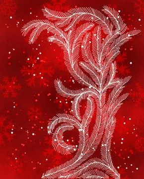 Fir branches Illustrazione stock