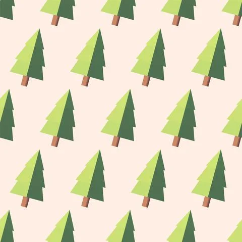 Fir christmas tree icon in flat vector illustration. Simple xmas holiday symb Illustrazione stock