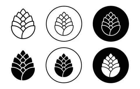 Fir cone icon Stock Illustration