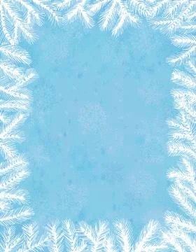 Fir frame Stock Illustration