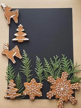 Fir frames on red background. happy new year 2021 Stock Photos