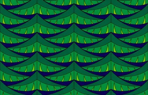 Fir seamless pattern Stock Illustration