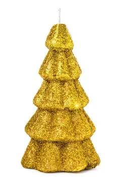 Fir tree candle Stock Photos