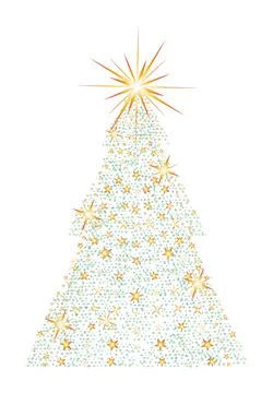 Fir Tree Christmas Element Stock Illustration