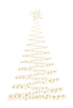 Fir Tree Christmas Element Stock Illustration