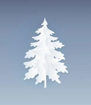 Fir-tree Decorative Winter Element Vector Isolated 스톡 일러스트