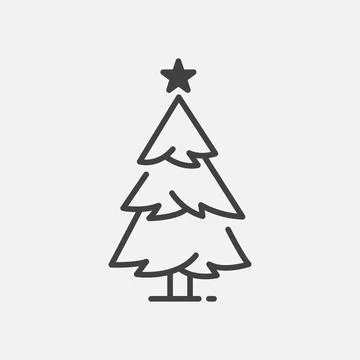 Fir tree icon design Stock Illustration