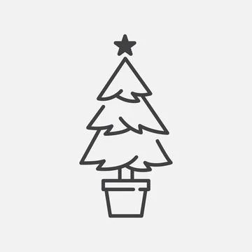Fir tree icon design Stock Illustration