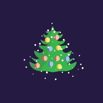 Fir tree icon Stock Illustration